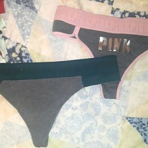 2 VS pink thongs